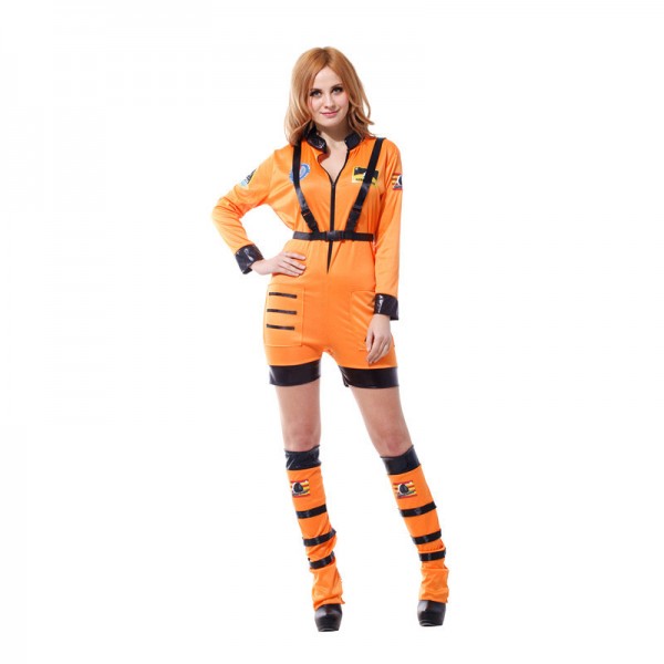 Adult Astronaut Orange Costume