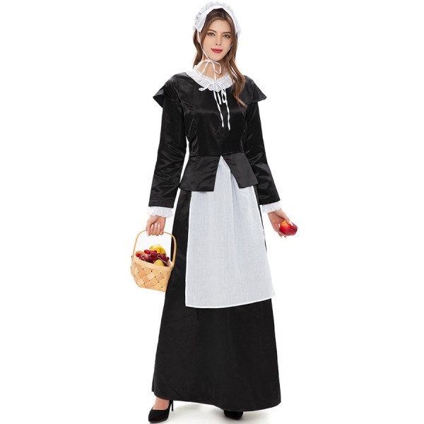 Adult Sweet Maid Dress Black and White Costume