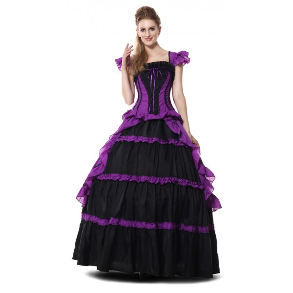 Womens Victorian Purple Costume
