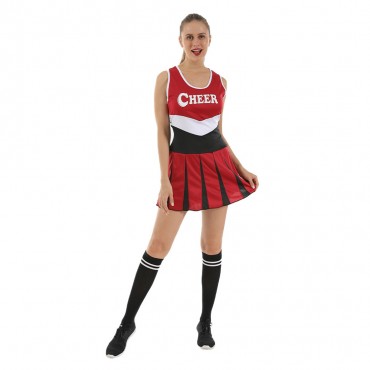 Adult Cheerleader Costume Girls Colorful Outfit