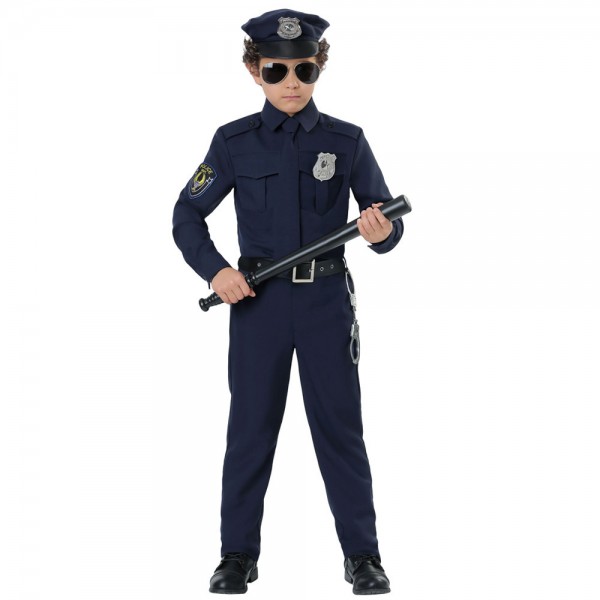 Kids Policeman Outfit Halloween Costume Uniform