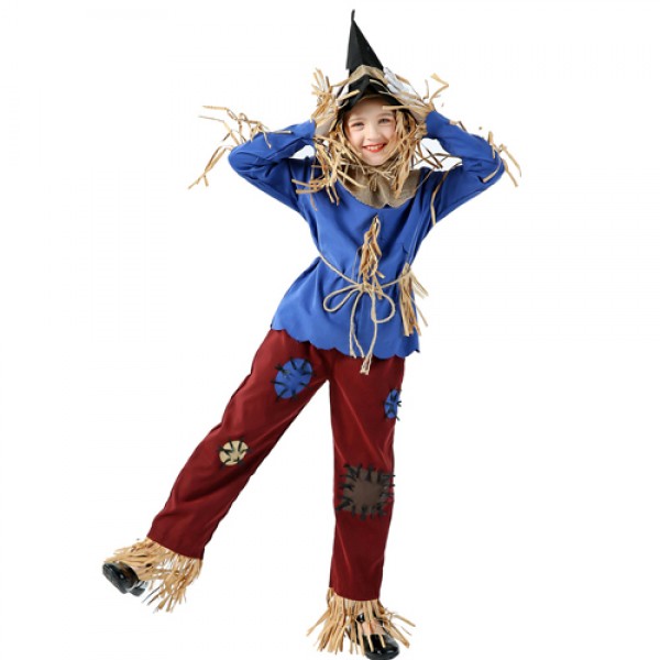 Kids Wizard Of Oz Scarecrow Movie Costume