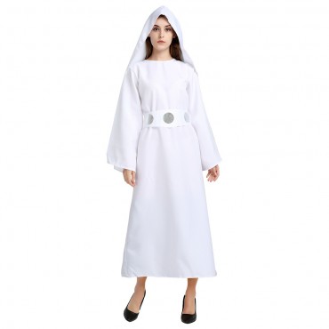 Womens Princess Leia Costume White Dress