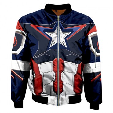 Captain America Mens Motorcycle Jacket