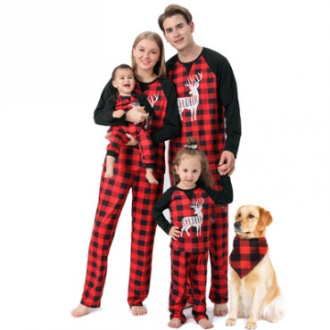 Personalized Family Matching Christmas Red Pajamas