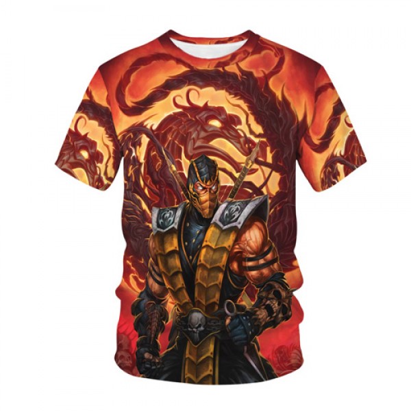 Cute Game Shirt Mortal Kombat For Men