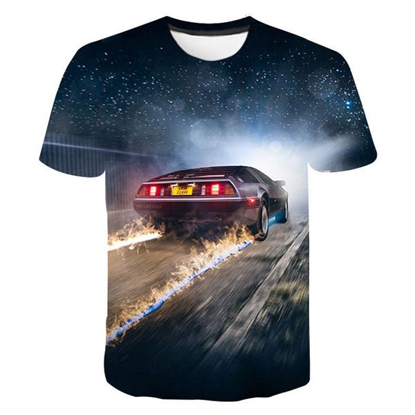 Mens Back To The Future Round Neck T Shirt