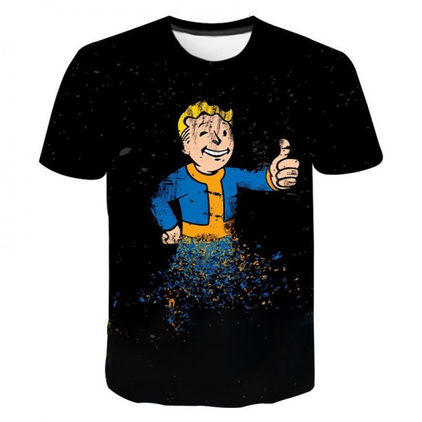 Fallout Black Short Sleeve T Shirts