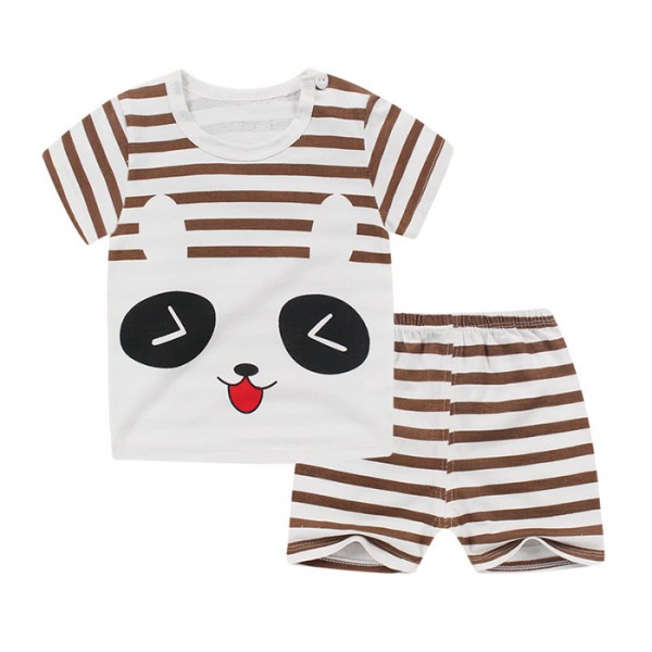 Toddlers Cute Panda T Shirt Set