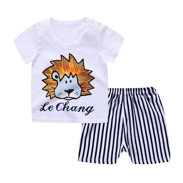Animal Lion Boys T Shirt Set
