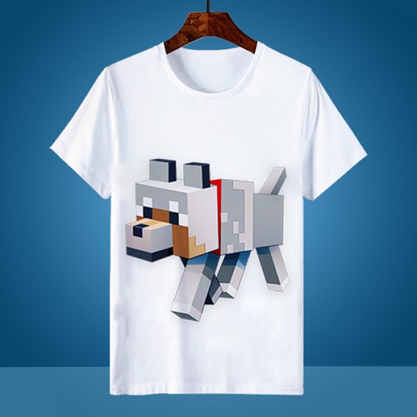 Funny Minecraft Round Neck T Shirt