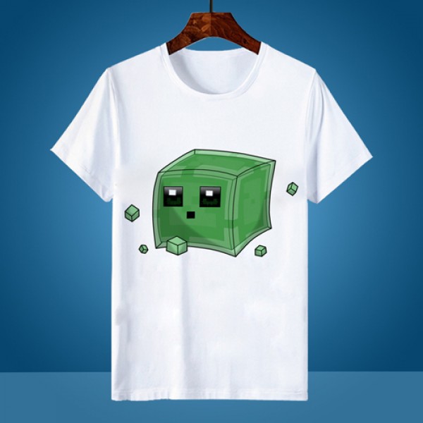 Box Minecraft Round Neck Mens T Shirt