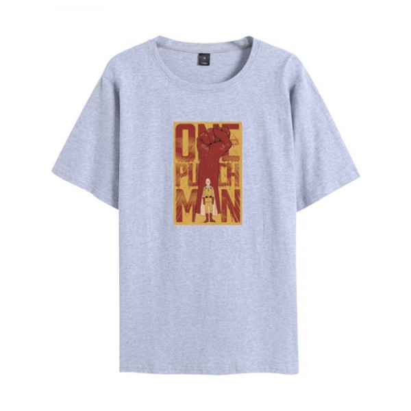 Gray One Punch Man Anime T Shirts