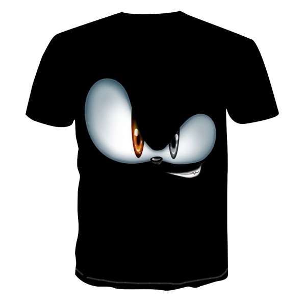 Black Sonic T Shirts Hedgehog