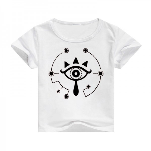Kids White Personalized Zelda T Shirt