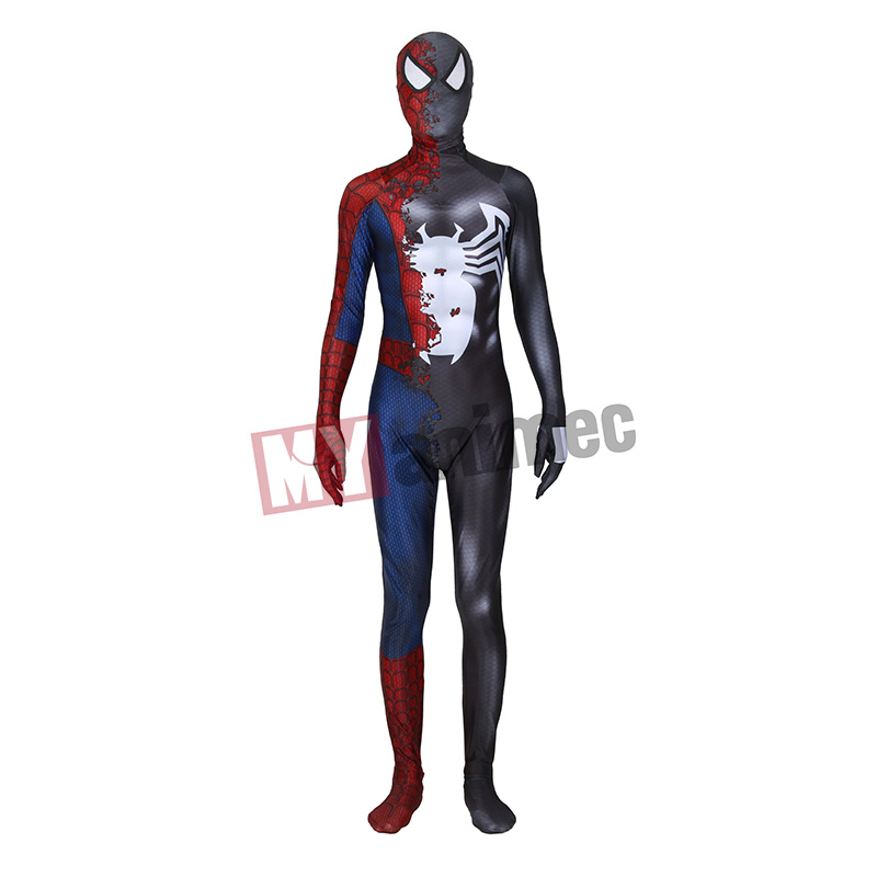 Black Spiderman 2 Costume The Amazing Spider-Man Kid and Adult Cosplay Suit New