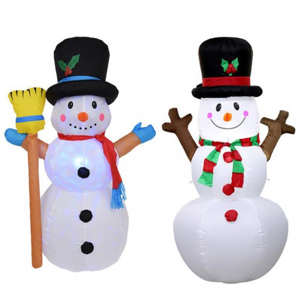 Christmas garden decorations rotating lights inflatable snowman holiday ornaments