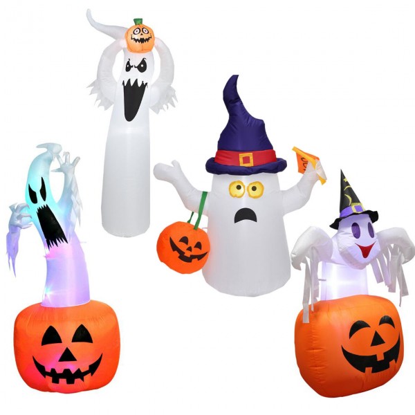 Halloween inflatable ornaments pumpkin white ghost personalized decoration 