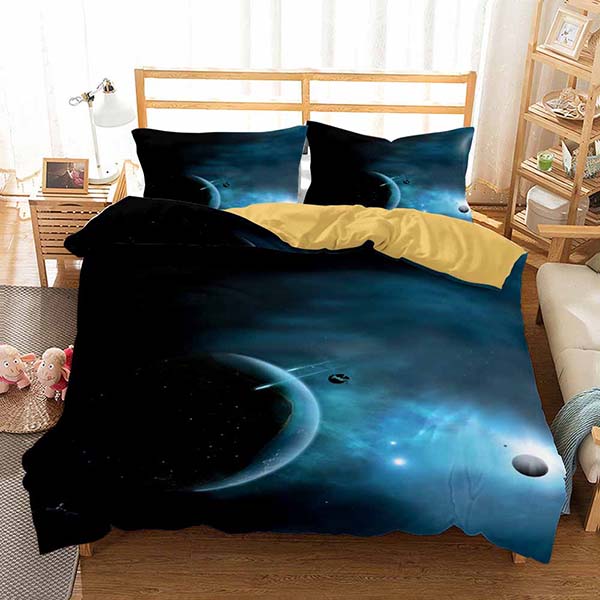 3D Style Bedding Set Print Galaxy Duvet Cover  