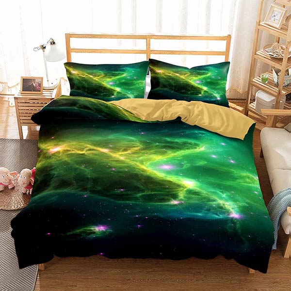 3D Style Galaxy Bedding Set Fashion Printing Comforter  