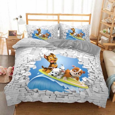 3D Style Comforter Paw Patrol Bedroom Set
