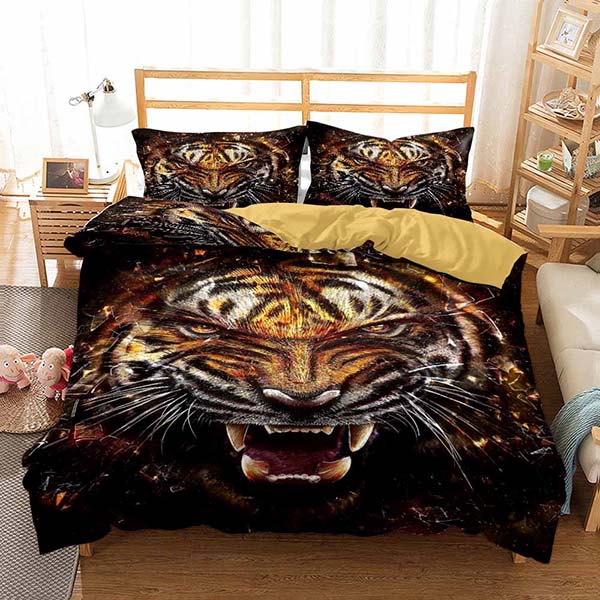 Animal Print Bedding Tiger Comforter Set