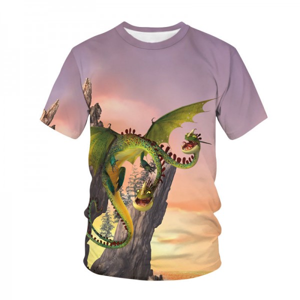 Adult And Kids Dinosaur Printing Jurassic Park Shirt 