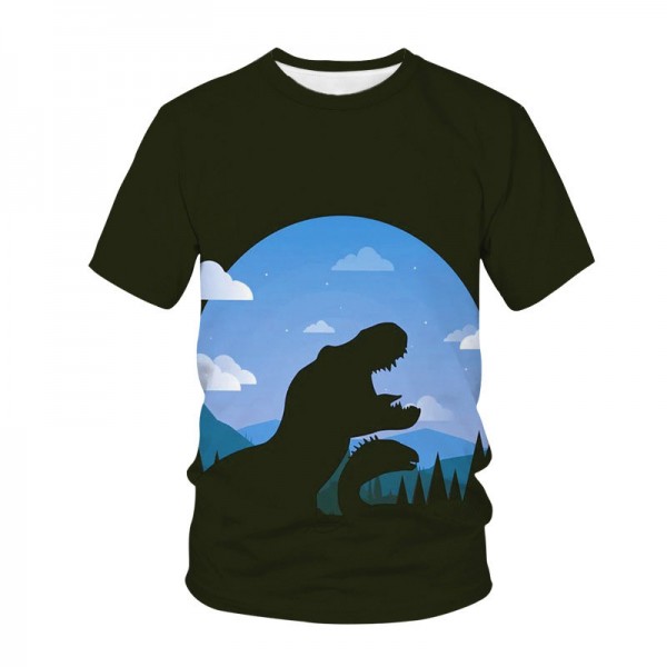 3D Style Unisex Jurassic Park Dinosaur Shirt
