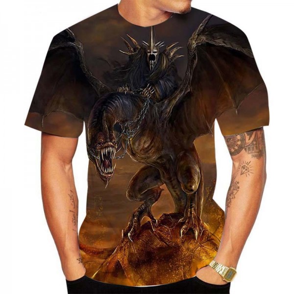Adult Gray Lord Of The Rings T Shirt