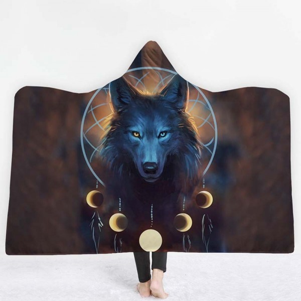 3D Printing Wolf Hooded Blanket 
