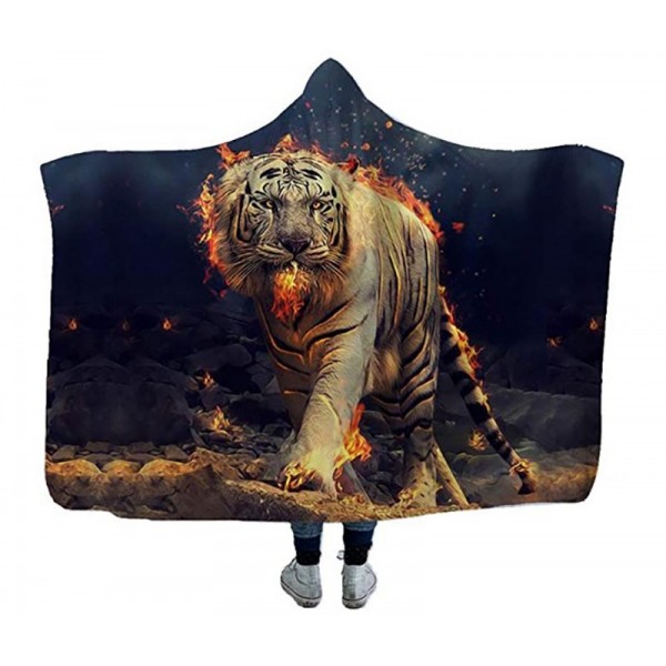 Tiger Print Throw Blanket 3D Style