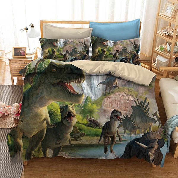 Dinosaur Comforter Print Quilt Set