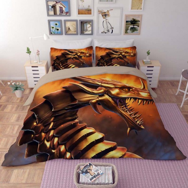 Dinosaur Bedding 3D Style Duvet Cover Set