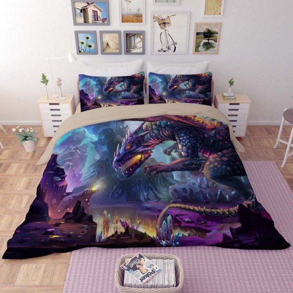 Dinosaur Duvet Cover 3D Style Comforter Set