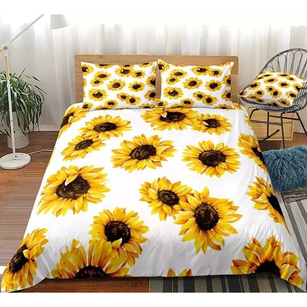 3D Style Comforter Sunflower Bedding Set