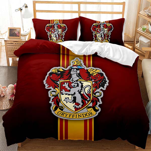 three pieces harry potter bedding with pillowcase