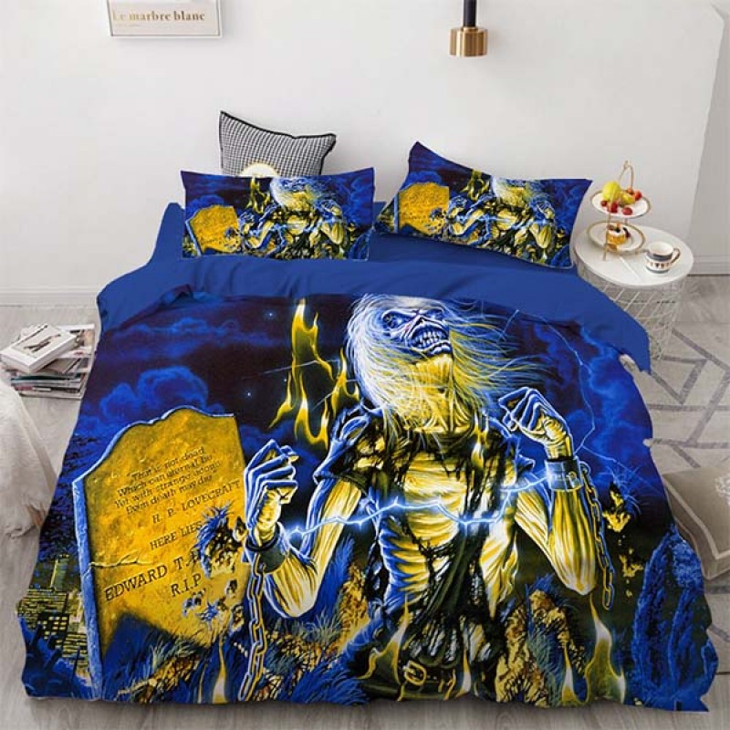 skull bed sets 3pcs comforter