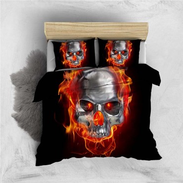 skull bed sets 3D comforter