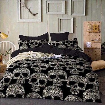 skull comforter set 3D print duvet cover