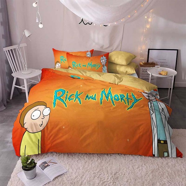Rick And Morty Duvet Cover 3pcs Comforter Set
