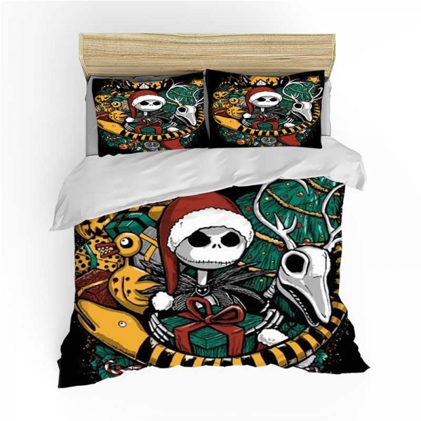 3D Print Duvet Cover Nightmare Before Christmas Bed Set