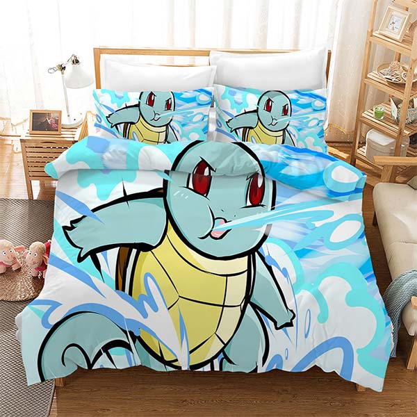 Printing Pokemon Comforter Duvet Cover Set