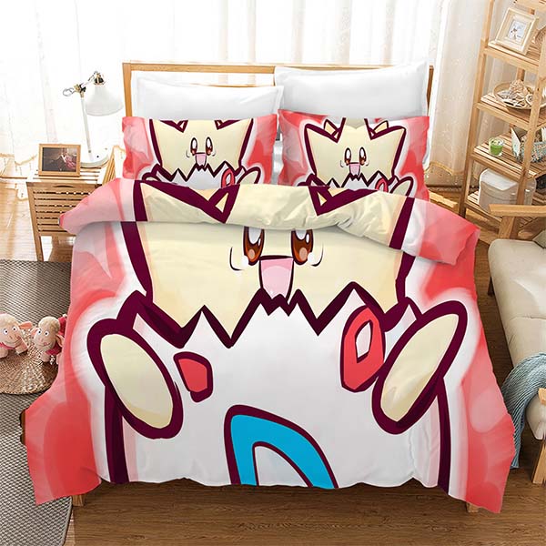 Pokemon Comforter 3D Print Duvet Cover Set