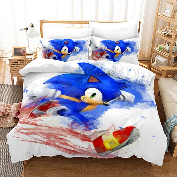 Sonic Bed Set 3D Printing Duvet Cover