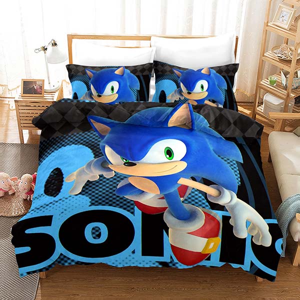 Sonic Bed Set 3D Style Comforter