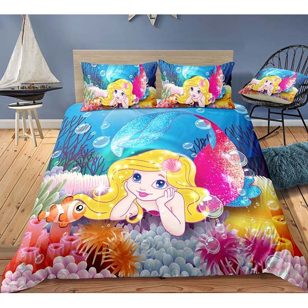 Mermaid Bedding Sheets 3D Comforter Set 