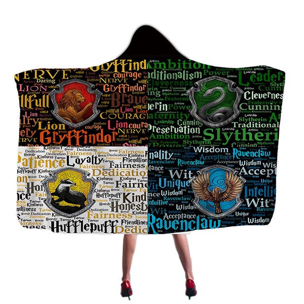 Harry Potter Hooded Blanket 3D Style