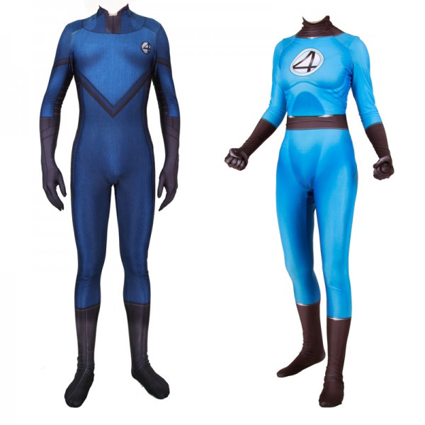 Fantastic Four Cosplay Mr.Fantastic Invisible Woman Couple Costumes