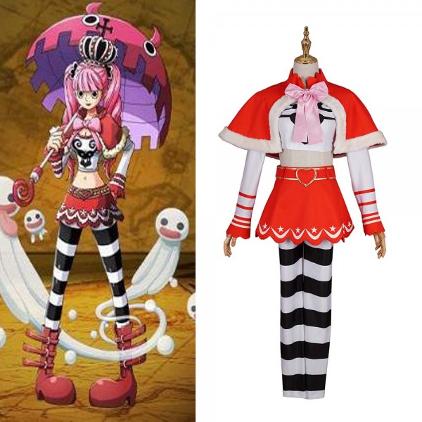 Anime ONE PIECE Thriller barque Perona cosplay suit