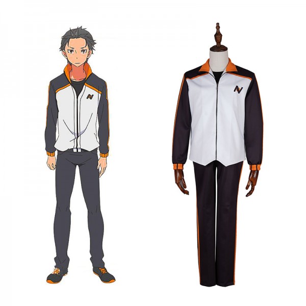 Natsuki Subaru three-piece cosplay costume the male master for Re Life in a different world from zero  